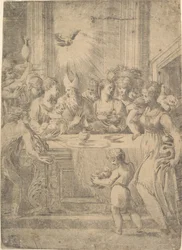 Kristuksen esittely temppelissä, n. 1543-46.