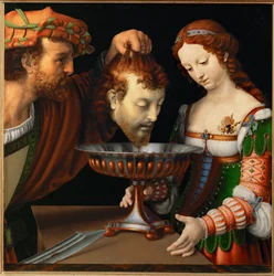 Salome ja Johannes Kastajan pää, noin 1501-20 (maalaus puulle).
