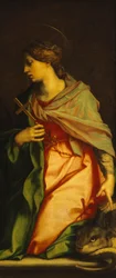 Andrea del Sarton (1486-1530) maalaus Santa Margheritasta, Pisan katedraali