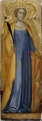 St. Katharine, n. 1400 (tempera poppelipuulla)