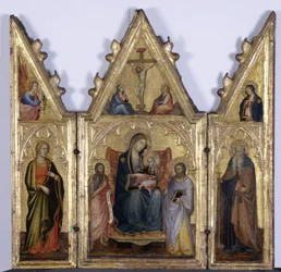 Triptyykki Madonnan ja lapsen kanssa, n.1400 (tempera puulla)