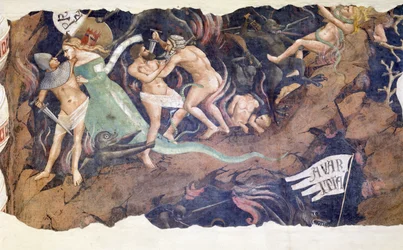 Kuoleman riemuvoitto, 1348, yksityiskohta