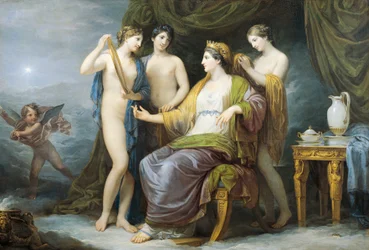 Juno uimassa tai Juno pukeutunut Graces, Andrea Appiani (1754-1817), öljy kankaalle