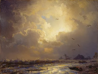 Myrskyn jälkeen. 1853