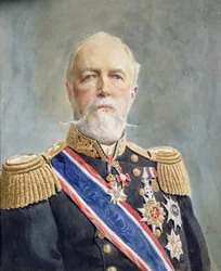 Kuningas Oscar II (akvarelli paperille)