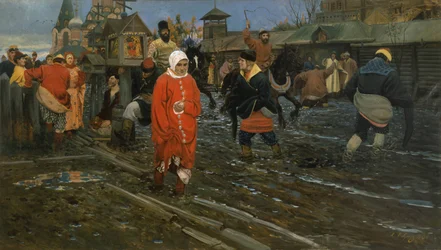 1700-luvun Moskovan katu yleisenä vapaapäivänä, 1895