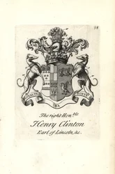 Oikeanpuoleisen Henry Clintonin, Lincolnin 7. jaarlin vaakuna ja vaakuna