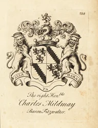 Oikeanpuoleisen Charles Mildmayn vaakuna