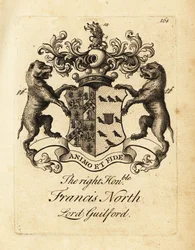 Oikeiston vaakuna, kunnianarvoisa Francis North, Lord Guilford, 2. Baron Guilford