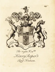 Oikeanpuoleisen Henry Roperin, Lord Tenhamin vaakuna