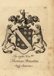 Oikeanpuoleisen Thomas Stourtonin vaakuna