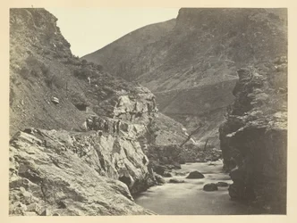 Paholaisen portti, (alhaalta) Weber Canon, Wasatch-vuori