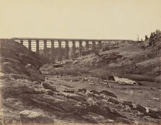 Lautanen 7. Dale Creekin silta, yleisnäkymä,1869 (valokuva)