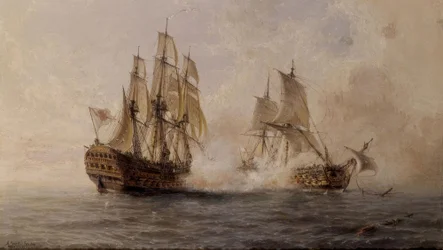 COMBATE DEL NAVIO GLORIOSO CON EL BRITANICO DARMOUTH EN 1747 – SIGLO XIX
