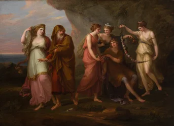 Telemakhos ja Kalypson nymfit, 1782