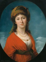 Muotokuva kreivitär Marie Therese Meerfeldistä, os Dietrichstein, n. 1790.