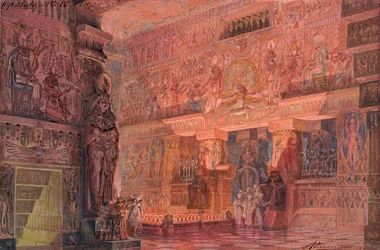 Giuseppe Verdin Opera Aidan lavastus, 1923.