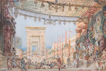 Giuseppe Verdin Opera Aidan lavastus, 1923.