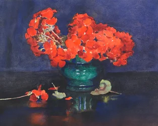 Geraniums (watercolor)