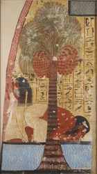 Kopio seinämaalauksesta Amennakhten yksityishaudasta 218, I, 1, 317-320, Thebes, 1900-luku