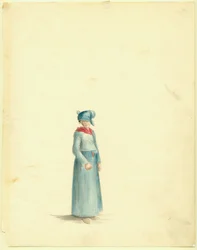 Anna Maria Von Phulin piirustus kreolilaisesta naisesta.
