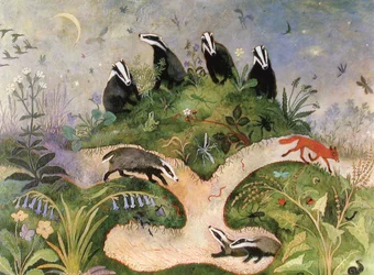 Yötaivas, 2001 (akryyli)
