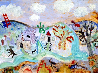 Show off luonnoksia, 2003 (akryyli)