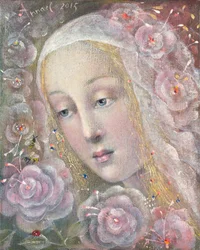 Tuulen suukkoja, 2015 (öljy belgialaiselle pellavalle)