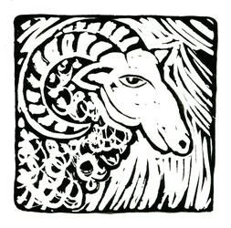 Horoskooppi (Oinas), 2017 (pellavapaino)