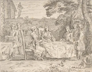 Distinguished Meal, noin 1725-1765.
