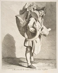 Tiivisteiden ja palkeiden korjaaja, 1738.