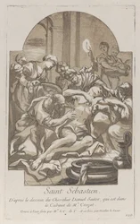 Pyhän Sebastianin marttyyrikuolema, n. 1729.