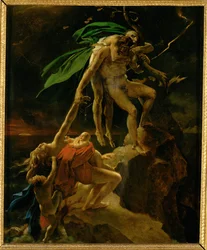 Scene du Deluge, Esquisse, Salon 1814 - Kohtaus vedenpaisumuksesta ...