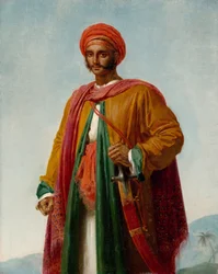 Tutkimus intiaanien muotokuvaa varten, n. 1807