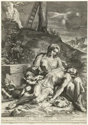Pieta, kaiverrus Pieter de Bailliu