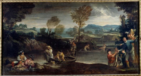 Annibale Carraccin tai Annibal Carrachen kalastusmaalaus