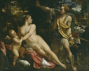 Venus, Adonis ja Cupido