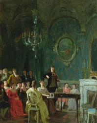 Paganinin konsertti (öljy kankaalle)