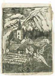 kylä vuoristossa