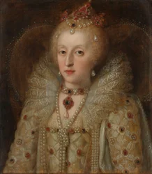 Englannin kuningattaren Elizabeth I muotokuva 1550-1599