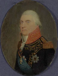 Amiraali Jan Hendrik van Kinsbergen (1735-1819), n. 1810 (guassi norsunluun päällä)