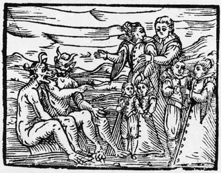 Ensimmäistä kertaa lepopäivään hyväksytty lapsi - "" Compendium Maleficarum"", käsittelee noitia, heidän pahuuttaan ja lajittelujaan Francesco Maria Guazzo tai Guaccio tai Guaccius (15?? -16??) 1608 Yksityinen kokoelma