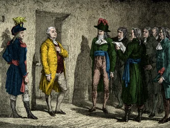 Dominique Joseph Garat (1749-1833) ilmoitti kuningas Ludvig XVI:lle kuolemantuomion 20. tammikuuta
