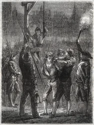 Favrasin markiisin Thomas de Mahyn (1744-1790) teloitus Pariisissa helmikuussa