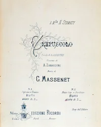 Frontispice of Crepuscule, Jules Massenet
