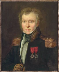 Kenraali Baron Ythier Sylvain Pryve (1762-1831), Anonyymi. Öljy kankaalle, n. 1820. Mitat : 61x50 cm. Yksityinen kokoelma