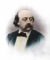 Gustave Flaubert (1821-1880), ranskalainen kirjailija, kirjoittanut Nadar.
