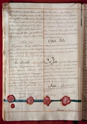 Yhdysvaltojen itsenäisyys: ystävyyskauppa sekä Ranskan ja Yhdysvaltojen välinen kauppa (edustajana Benjamin Franklin) on peräisin helmikuusta 1778 molemmilla kielillä. 1778 Pariisi, ulkoasiainministeriö