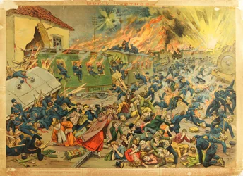 La bataille a Tchortkiv (Tchertkov) 1914 - The Battle at Czortkow par Anonymous