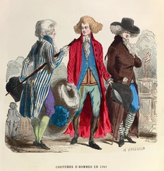 Miesten puvut 1787 - yksityinen kokoelma
